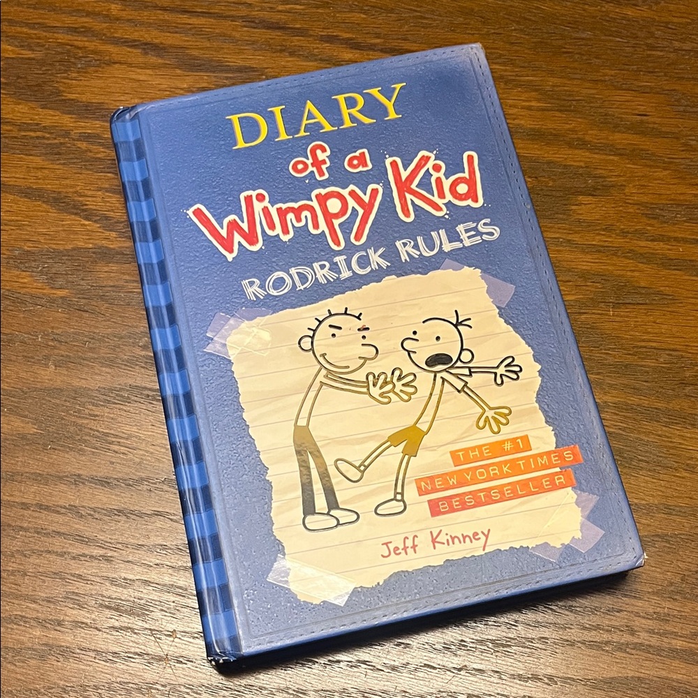 Diary of a Wimpy Kid: Rodrick Rules - Blue Cover - Hard Cover.